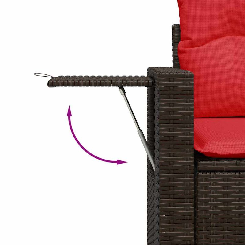 Casa si Gradina - Gradina si terasa - Mobilier exterior - Seturi mobila gradina - Set canapele de gradina cu perne, 11 piese, maro, poliratan - Infinity.ro