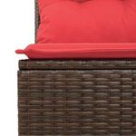 Casa si Gradina - Gradina si terasa - Mobilier exterior - Seturi mobila gradina - Set canapele de gradina cu perne, 11 piese, maro, poliratan - Infinity.ro