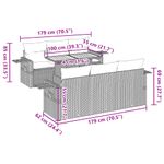 Casa si Gradina - Gradina si terasa - Mobilier exterior - Seturi mobila gradina - Set canapele de gradina, 7 piese, cu perne, gri, poliratan - Infinity.ro