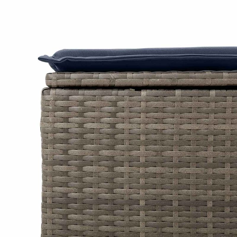 Casa si Gradina - Gradina si terasa - Mobilier exterior - Seturi mobila gradina - Set mobilier gradina cu perne, 6 piese, gri, poliratan - Infinity.ro