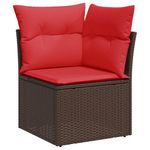Casa si Gradina - Gradina si terasa - Mobilier exterior - Seturi mobila gradina - Set canapele de gradina cu perne, 8 piese, maro, poliratan - Infinity.ro