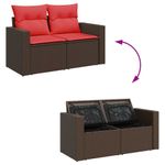 Casa si Gradina - Gradina si terasa - Mobilier exterior - Seturi mobila gradina - Set canapele de gradina cu perne, 8 piese, maro, poliratan - Infinity.ro