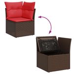 Casa si Gradina - Gradina si terasa - Mobilier exterior - Seturi mobila gradina - Set canapele de gradina cu perne, 8 piese, maro, poliratan - Infinity.ro