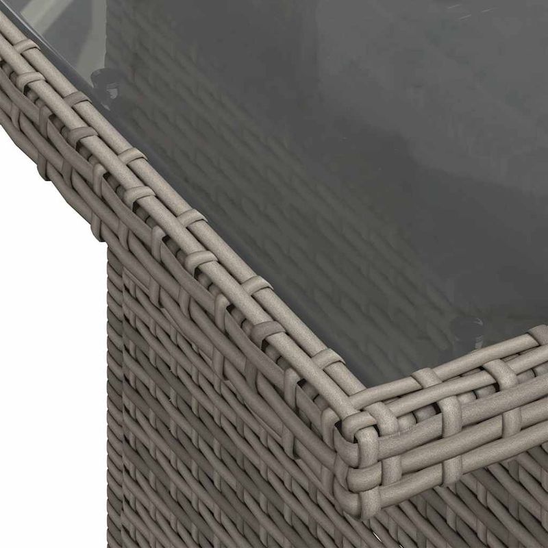 Casa si Gradina - Gradina si terasa - Mobilier exterior - Seturi mobila gradina - Set mobilier gradina perne 6 piese negru poliratan/lemn acacia - Infinity.ro