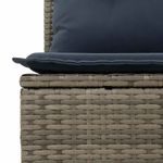 Casa si Gradina - Gradina si terasa - Mobilier exterior - Seturi mobila gradina - Set canapele de gradina, 9 piese, cu perne, gri, poliratan - Infinity.ro