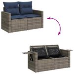 Casa si Gradina - Gradina si terasa - Mobilier exterior - Seturi mobila gradina - Set canapele gradina cu perne 8 piese gri poliratan/lemn acacia - Infinity.ro