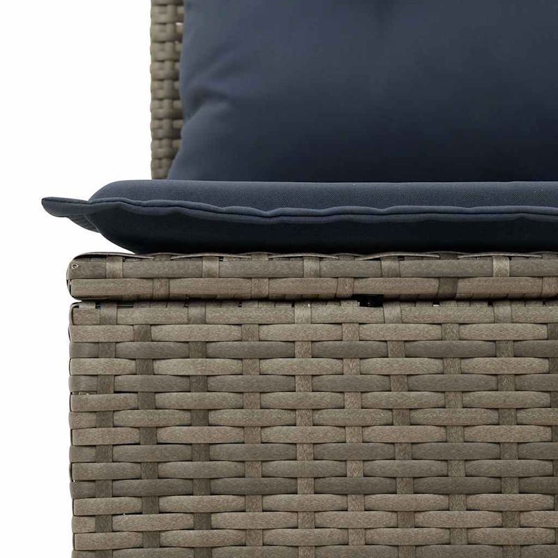 Casa si Gradina - Gradina si terasa - Mobilier exterior - Seturi mobila gradina - Set mobilier de gradina cu perne, 10 piese, gri, poliratan - Infinity.ro