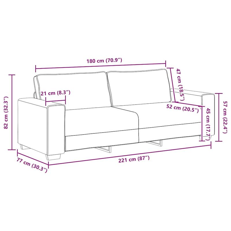 Casa si Gradina - Mobilier - Seturi de mobilier - Seturi living - Set de canapele cu perne, 2 piese, gri nor, textil - Infinity.ro
