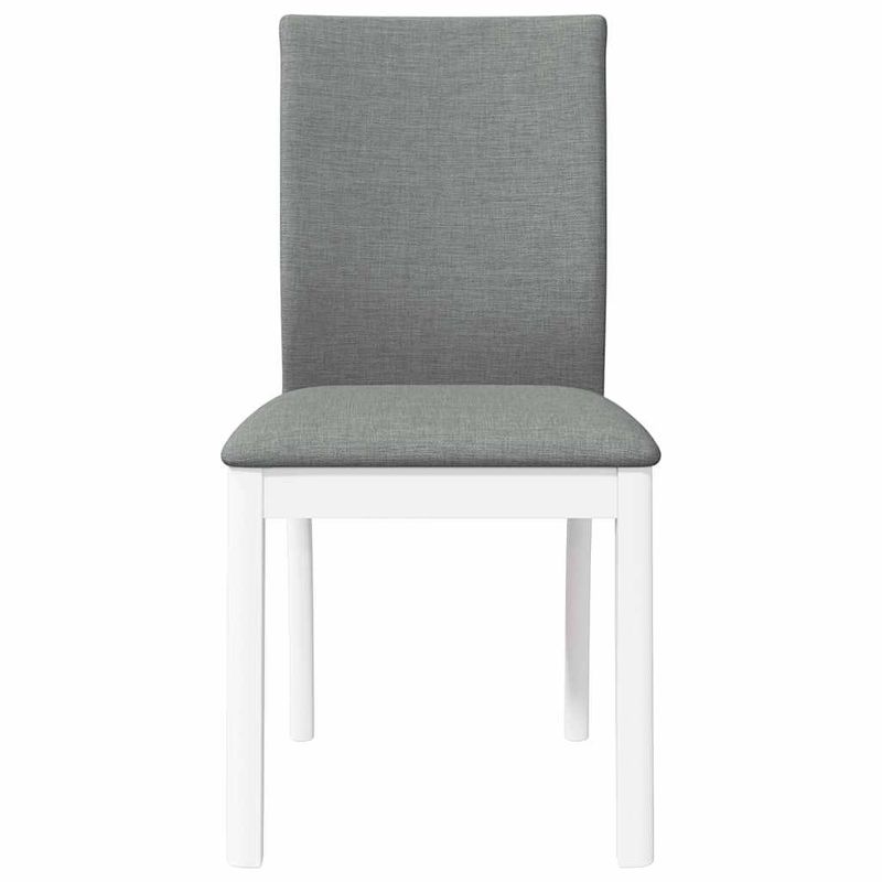 Casa si Gradina - Mobilier - Scaune si fotolii - Scaune - Scaune de sufragerie cu perne 2 buc cauciuc din lemn masiv alb - Infinity.ro