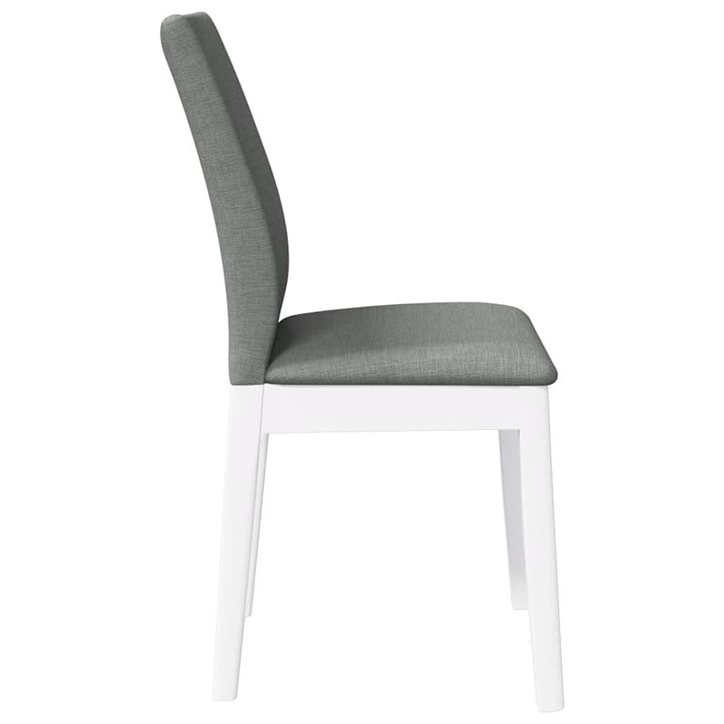 Casa si Gradina - Mobilier - Scaune si fotolii - Scaune - Scaune de sufragerie cu perne 2 buc cauciuc din lemn masiv alb - Infinity.ro
