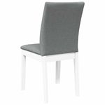 Casa si Gradina - Mobilier - Scaune si fotolii - Scaune - Scaune de sufragerie cu perne 2 buc cauciuc din lemn masiv alb - Infinity.ro