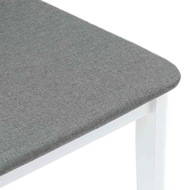 Casa si Gradina - Mobilier - Scaune si fotolii - Scaune - Scaune de sufragerie cu perne 2 buc cauciuc din lemn masiv alb - Infinity.ro