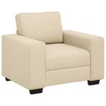 Casa si Gradina - Mobilier - Seturi de mobilier - Seturi living - Set de canapele cu perne, 3 piese, crem, textil - Infinity.ro