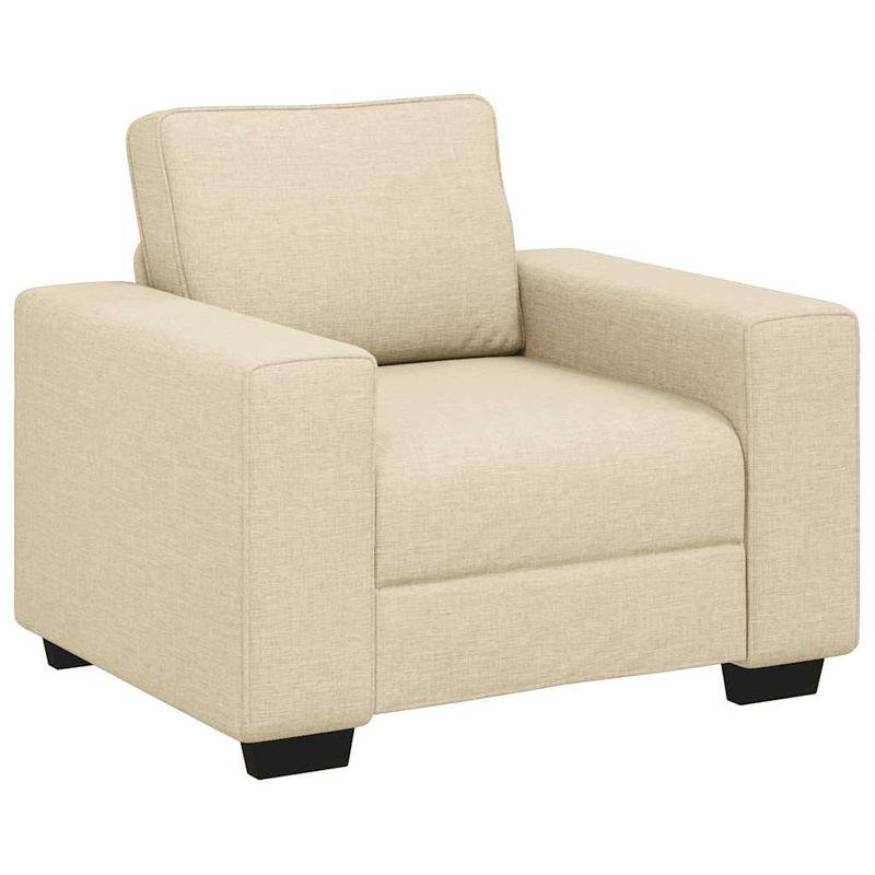 Casa si Gradina - Mobilier - Seturi de mobilier - Seturi living - Set de canapele cu perne, 3 piese, crem, textil - Infinity.ro