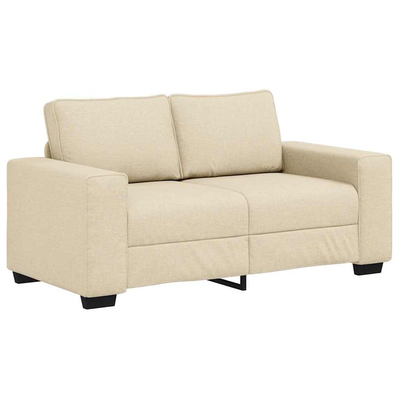 Casa si Gradina - Mobilier - Seturi de mobilier - Seturi living - Set de canapele cu perne, 3 piese, crem, textil - Infinity.ro