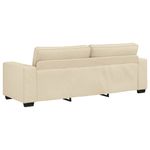 Casa si Gradina - Mobilier - Seturi de mobilier - Seturi living - Set de canapele cu perne, 3 piese, crem, textil - Infinity.ro