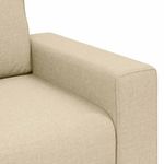 Casa si Gradina - Mobilier - Seturi de mobilier - Seturi living - Set de canapele cu perne, 3 piese, crem, textil - Infinity.ro