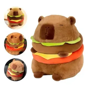 Jucarie din plus Capybara maro 34cm Burger, moale, simpatic si ideal pentru copii cadou perfect ABYZ™