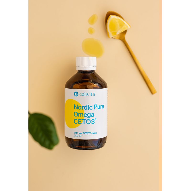 Ingrijire personala si Cosmetice - Sanatate si wellness - Suplimente alimentare - Alte suplimente alimentare - Nordic Pure Omega CETO3 Ulei de Peşte Premium cu Omega-3 şi Omega-11 (250 ml) - Calivita - Infinity.ro