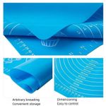 Casa si Gradina - Bucatarie si vesela - Ustensile bucatarie - Forme prajituri - Covoras pentru aluat din silicon, foaie antiaderenta, 60x80 cm, Albastru, 557COF - Infinity.ro