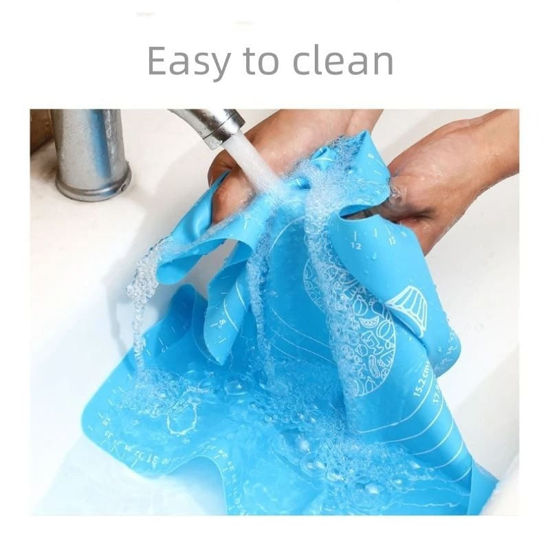 Casa si Gradina - Bucatarie si vesela - Ustensile bucatarie - Forme prajituri - Covoras pentru aluat din silicon, foaie antiaderenta, 60x80 cm, Albastru, 557COF - Infinity.ro