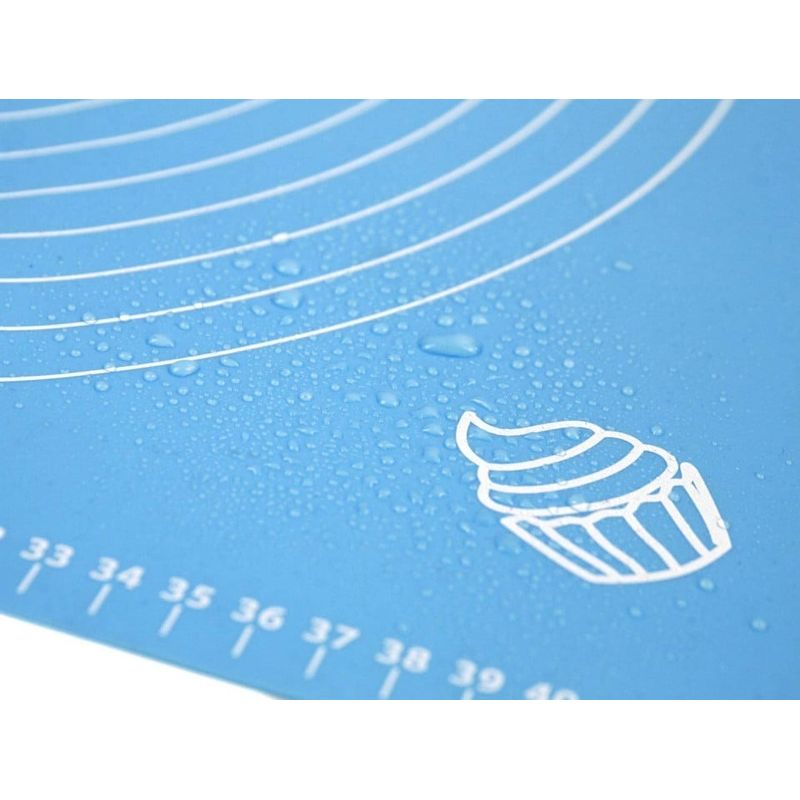 Casa si Gradina - Bucatarie si vesela - Ustensile bucatarie - Forme prajituri - Covoras pentru aluat din silicon, foaie antiaderenta, 60x80 cm, Albastru, 557COF - Infinity.ro