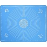 Casa si Gradina - Bucatarie si vesela - Ustensile bucatarie - Forme prajituri - Covoras pentru aluat din silicon, foaie antiaderenta, 60x80 cm, Albastru, 557COF - Infinity.ro