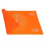 Casa si Gradina - Bucatarie si vesela - Ustensile bucatarie - Forme prajituri - Covoras pentru aluat din silicon, foaie antiaderenta, 56x41 cm, Portocaliu, 555COF - Infinity.ro