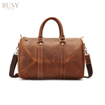 Sport si Outdoor - Articole de voiaj - Genti voiaj - Geanta din piele naturala, Meta, coffee - Infinity.ro