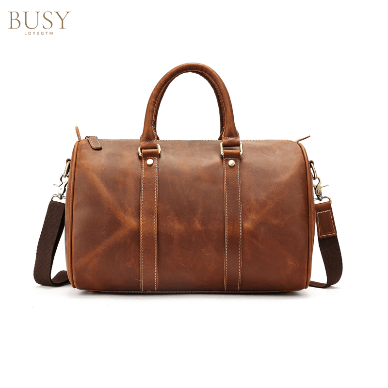 Sport si Outdoor - Articole de voiaj - Genti voiaj - Geanta din piele naturala, Meta, coffee - Infinity.ro