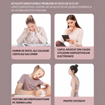 Ingrijire personala si Cosmetice - Sanatate si wellness - Aparate medicale - Suporturi ortopedice si orteze - Dispozitiv corectare postura, indreptare spate si coloana de tip bastoane yoga cu design retractabil adulti si copii, albastru - Infinity.ro