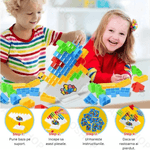 Jucarii, Copii si Bebe - Jucarii si jocuri - Jocuri si puzzle - Jocuri de societate - Joc de societate tip Tetris, Tetra Tower, constructie si echilibru, pentru copii si adulti, 2-4 jucatori, 32 piese - Infinity.ro