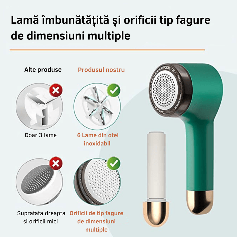 Market - Spalare si intretinere rufe - Produse intretinere textile - Intretinere textile - Aparat de curatat scame cu rola adeziva incorporata pentru indepartarea firelor de praf de pe haine, reincarcabila Verde - Infinity.ro