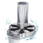 Casa si Gradina - Sanitare - Chiuveta bucatarie si accesorii - Accesorii chiuvete - Dispozitiv pentru clatire pahare, Kit spalare rapida sub jet presiune apa, Rinser cu 9 orificii de pulverizare Otel inox - Infinity.ro