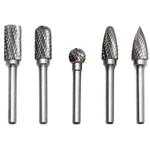 Casa si Gradina - Constructii - Scule electrice si accesorii - Accesorii pentru frezare - Trusa 5 Freze Biax de Carbura din Otel Tungsten pentru Metal, Lemn si altele, Diamentru Varf 12 mm si Tija Prindere 6 mm - Infinity.ro