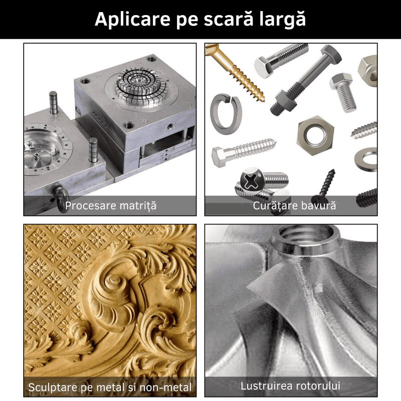 Casa si Gradina - Constructii - Scule electrice si accesorii - Accesorii pentru frezare - Trusa 5 Freze Biax de Carbura din Otel Tungsten pentru Metal, Lemn si altele, Diamentru Varf 12 mm si Tija Prindere 6 mm - Infinity.ro