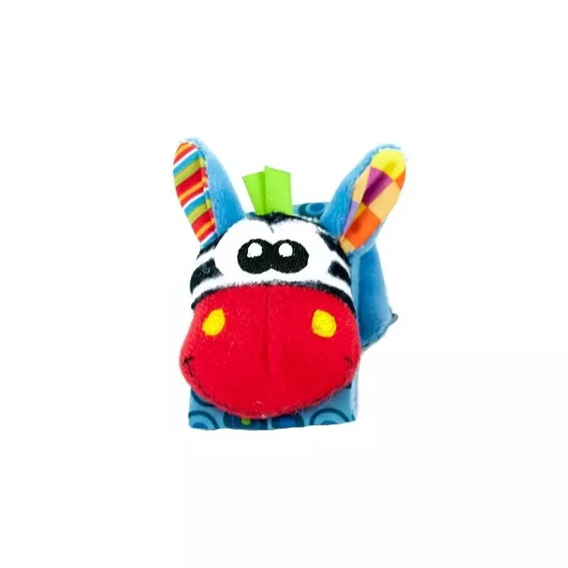 Jucarii, Copii si Bebe - Jucarii si jocuri - Jucarii bebelusi - Jucarii zornaitoare - Jucarie zornaitoare de mana pentru bebelusi, model animalut, 15 cm,Gonga® Albastru - Infinity.ro