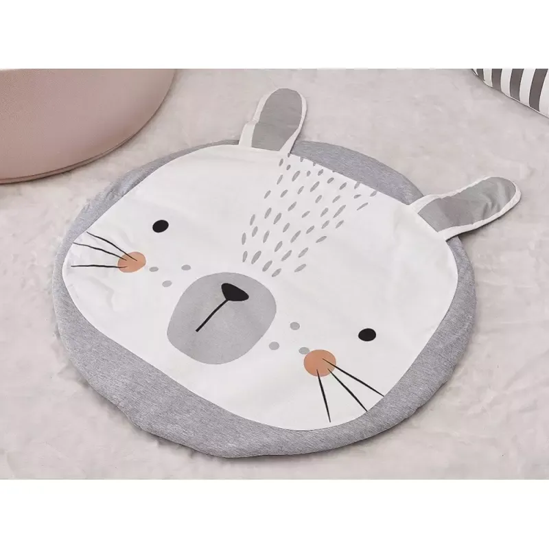 Casa si Gradina - Mobilier - Mobilier copii - Saltele patut copii - Saltea de joaca pentru bebelusi, model iepuras, 85 cm,Gonga® Gri - Infinity.ro