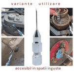 Auto si Moto - Reparatii si depanare - Scule auto - Scule si truse auto - Set 2 Ace gresor, otel carbon, pentru injectare unsoare in spatii inguste, lungime 70 mm - Infinity.ro