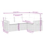 Casa si Gradina - Gradina si terasa - Mobilier exterior - Seturi mobila gradina - Set canapea de gradina cu perne, 4 piese, gri, poliratan - Infinity.ro