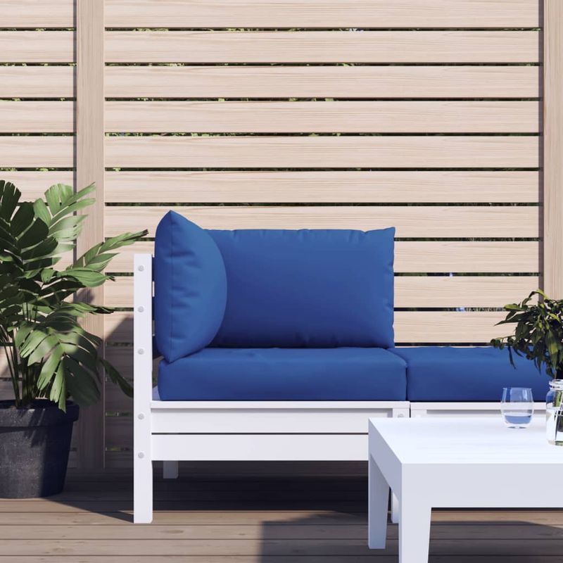 Casa si Gradina - Gradina si terasa - Mobilier exterior - Perne decorative exterior - Perne pentru canapea din paleti, 3 buc., albastru, textil - Infinity.ro