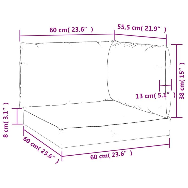 Casa si Gradina - Gradina si terasa - Mobilier exterior - Perne decorative exterior - Perne pentru canapea din paleti, 3 buc., albastru, textil - Infinity.ro