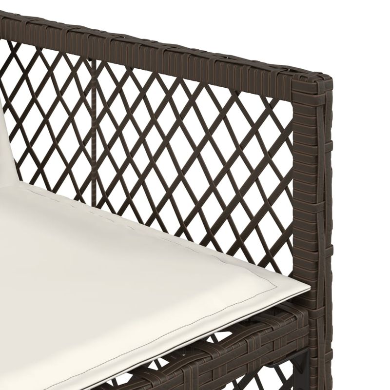 Casa si Gradina - Gradina si terasa - Mobilier exterior - Seturi mobila gradina - Set mobilier de gradina cu perne, 15 piese, maro, poliratan - Infinity.ro
