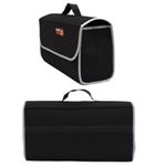 Auto si Moto - Piese auto si accesorii - Interior auto - Accesorii interior - Organizator portbagaj Linomag®, Prevazut cu banda velcro pentru fixare, 50x24x17cm, Negru - Infinity.ro