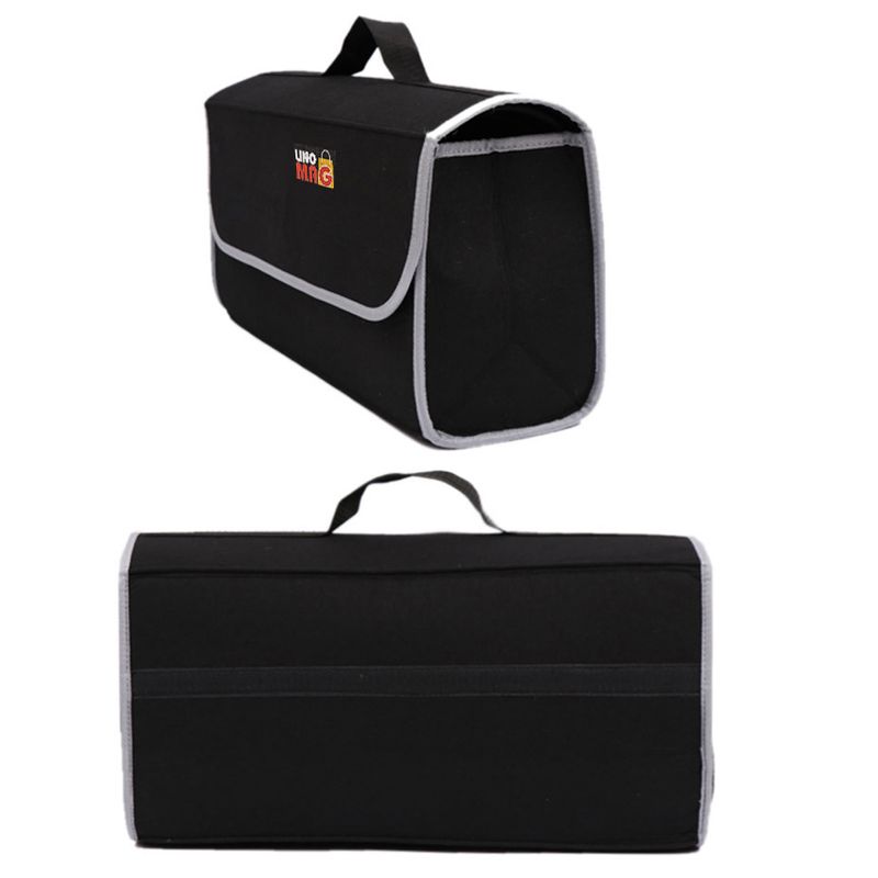 Auto si Moto - Piese auto si accesorii - Interior auto - Accesorii interior - Organizator portbagaj Linomag®, Prevazut cu banda velcro pentru fixare, 50x24x17cm, Negru - Infinity.ro