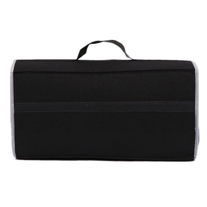 Auto si Moto - Piese auto si accesorii - Interior auto - Accesorii interior - Organizator portbagaj Linomag®, Prevazut cu banda velcro pentru fixare, 50x24x17cm, Negru - Infinity.ro