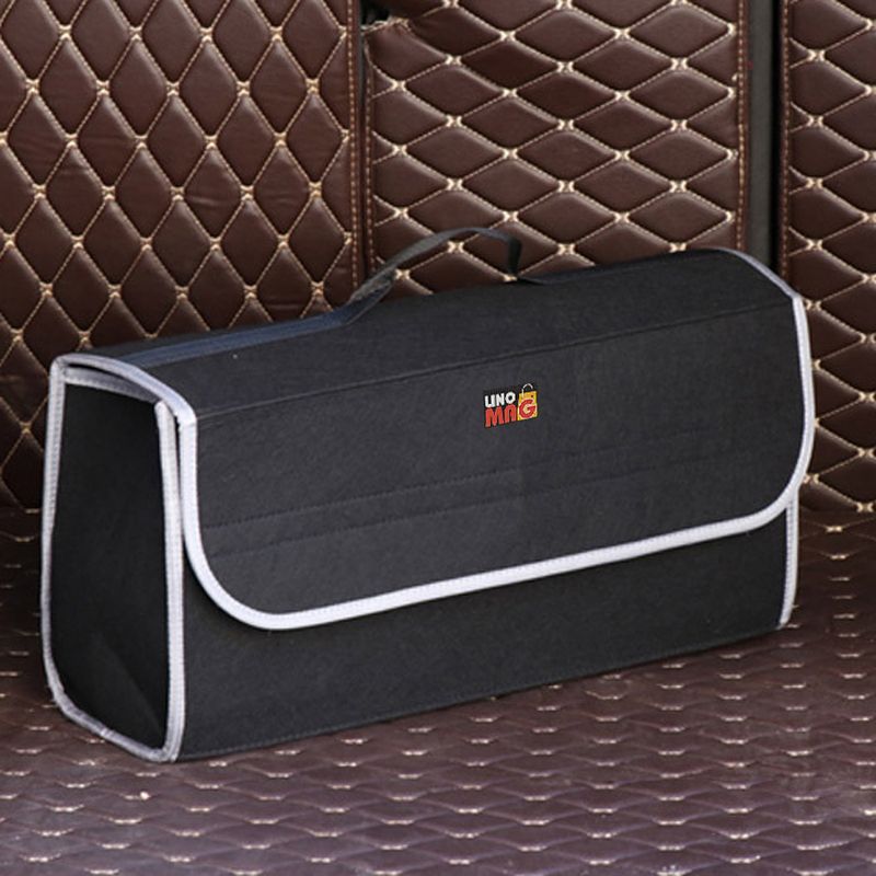 Auto si Moto - Piese auto si accesorii - Interior auto - Accesorii interior - Organizator portbagaj Linomag®, Prevazut cu banda velcro pentru fixare, 50x24x17cm, Negru - Infinity.ro