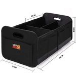Auto si Moto - Piese auto si accesorii - Interior auto - Accesorii interior - Organizator portbagaj auto, Linomag®, Impermeabil, Pliabil, Spatios, Negru, 58 x 37 x 32 cm - Infinity.ro