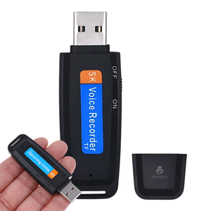Stick USB cu reportofon, Spionescu, inregistrare audio pana la 12h, Slot Card TF, activare rapida, raza 10m, USB 2.0