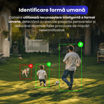 Casa si Gradina - Electrice - Smart Home - Camere de supraveghere - Camera de supraveghere 2 MP HD, PTZ, vedere nocturna color, WIFI, detectie forma umana, microfon incorporat - Infinity.ro